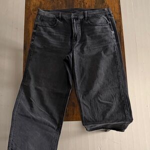 American Eagle Outfitters Dark Gray/Black Strigid Jeans